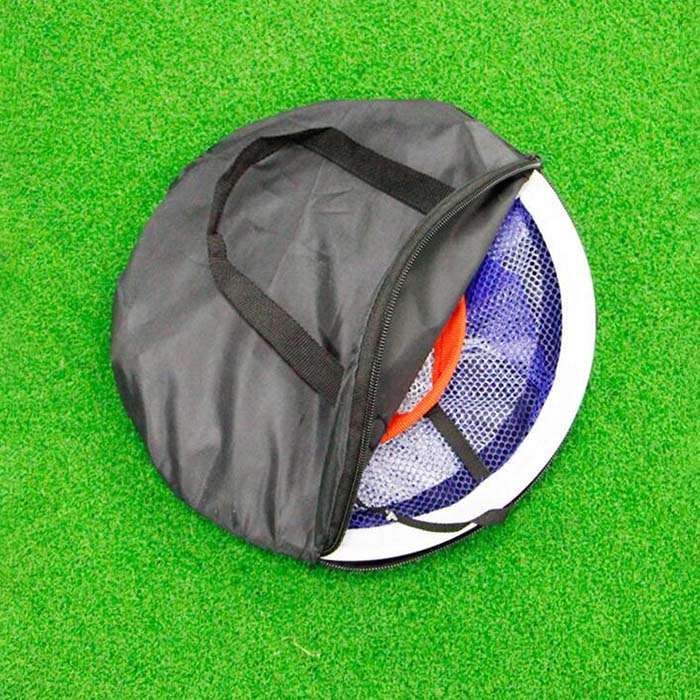 Rede de treinamento de golfe portátil pop-up ajustável para aquecimento (3)
